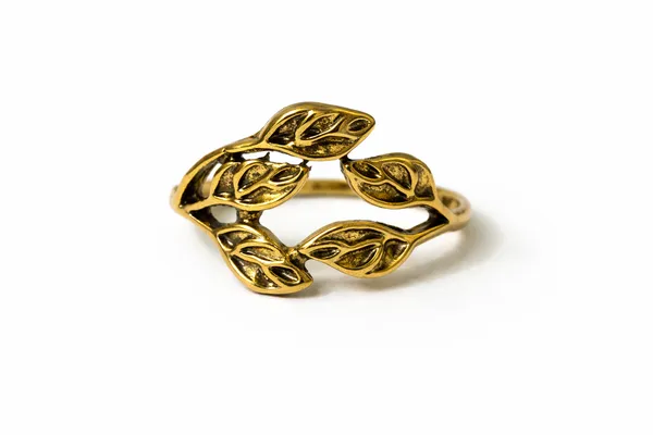 Antique_Gold_Everleaf_Band_Ring_For_Women